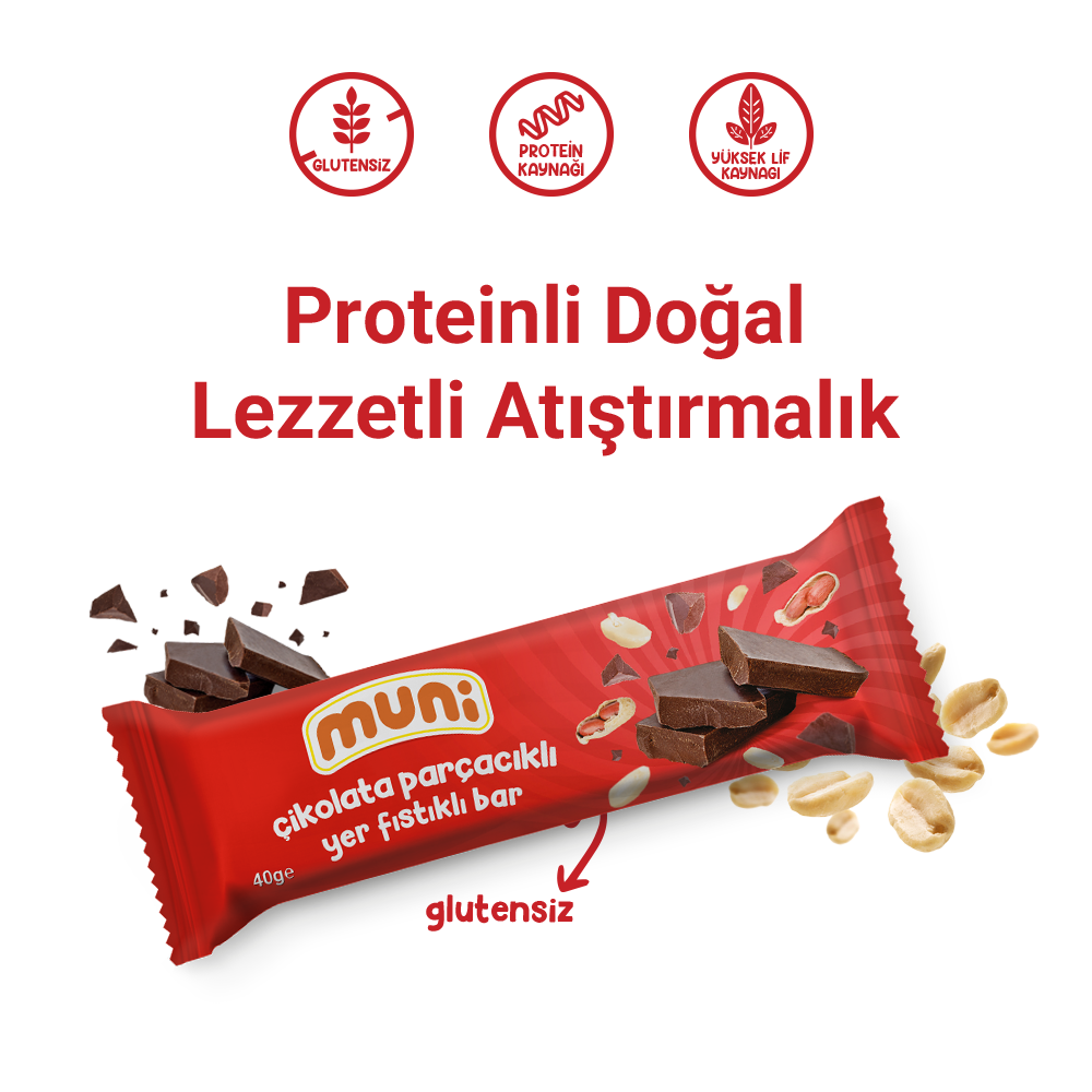 Yer Fıstığı Barı, Mixed Paket, 40 G X 12 Adet