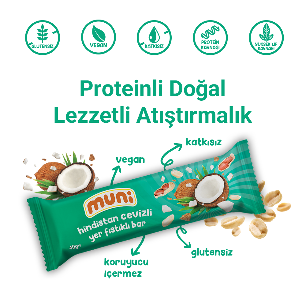 PEANUT BAR WITH COCONUT