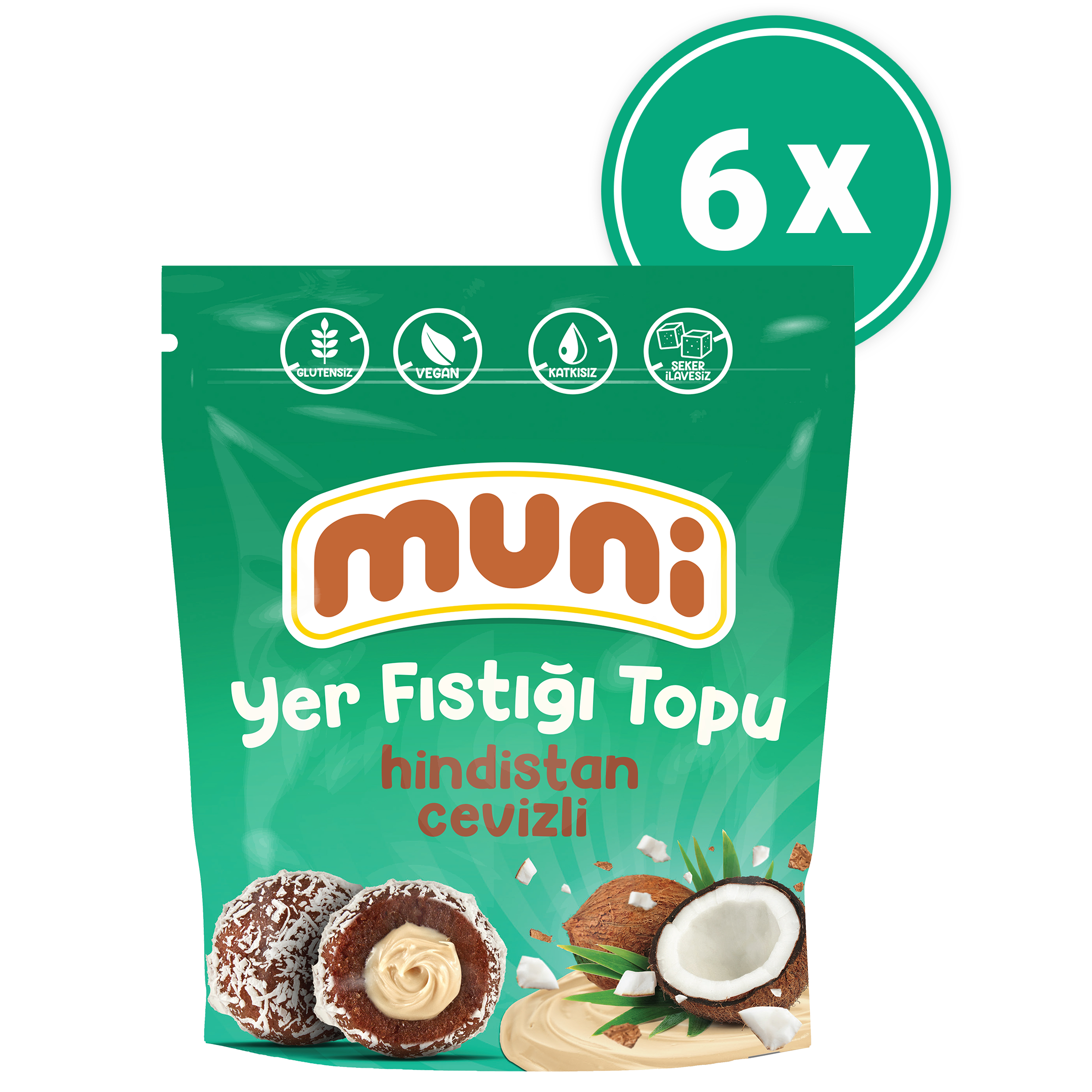 PEANUT BALLS WITH COCONUT