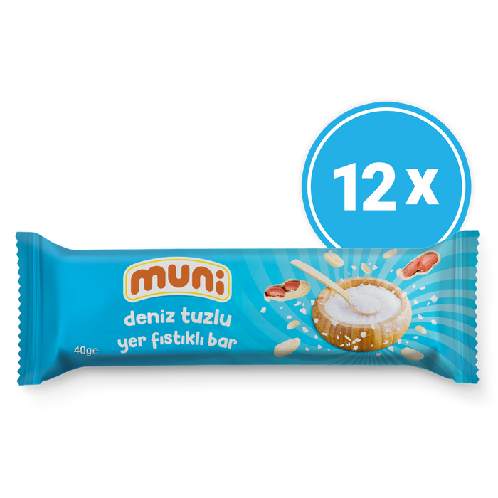 Sea Salt Peanut Bar, 40 g × 12